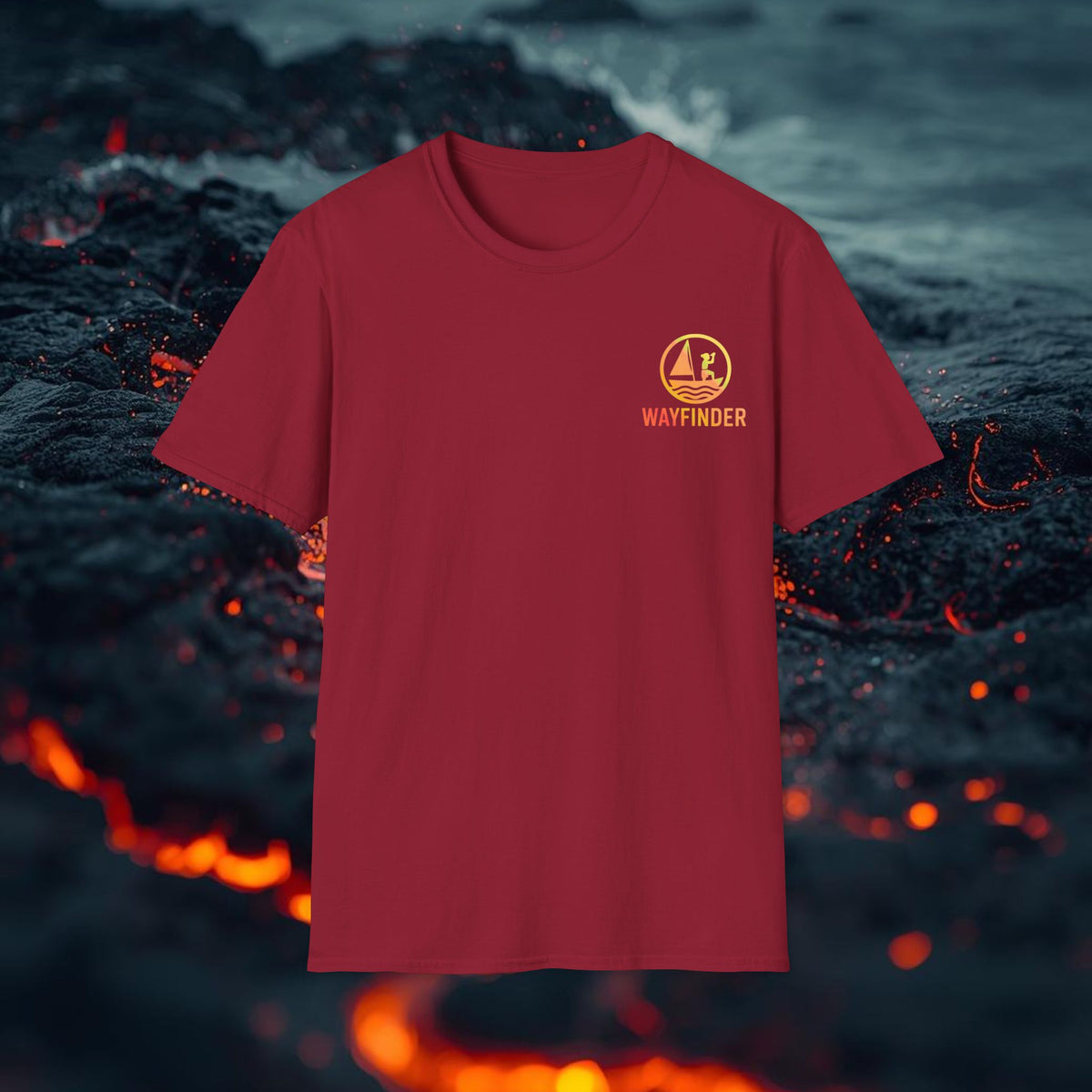 Wayfinder Lava Emblem Tee: MultiFade