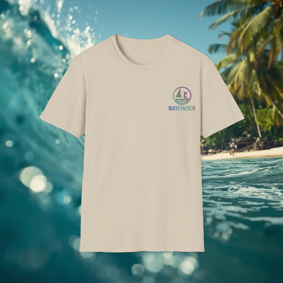 Wayfinder Wave Emblem Tee: MultiFade