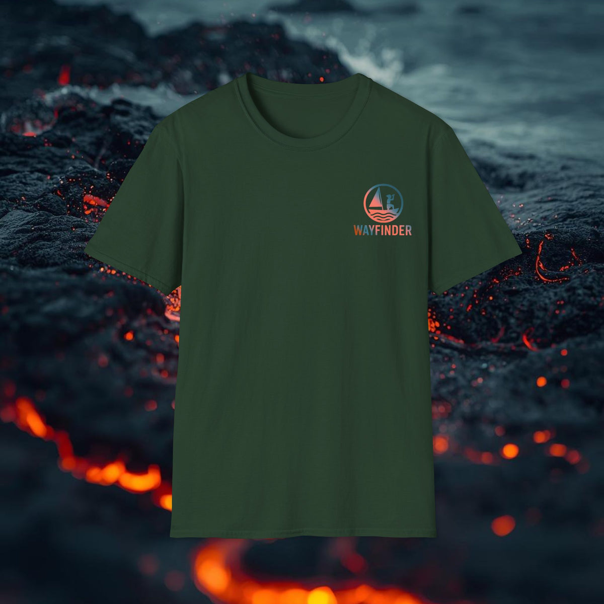 Wayfinder Lava Emblem Tee: MultiFade