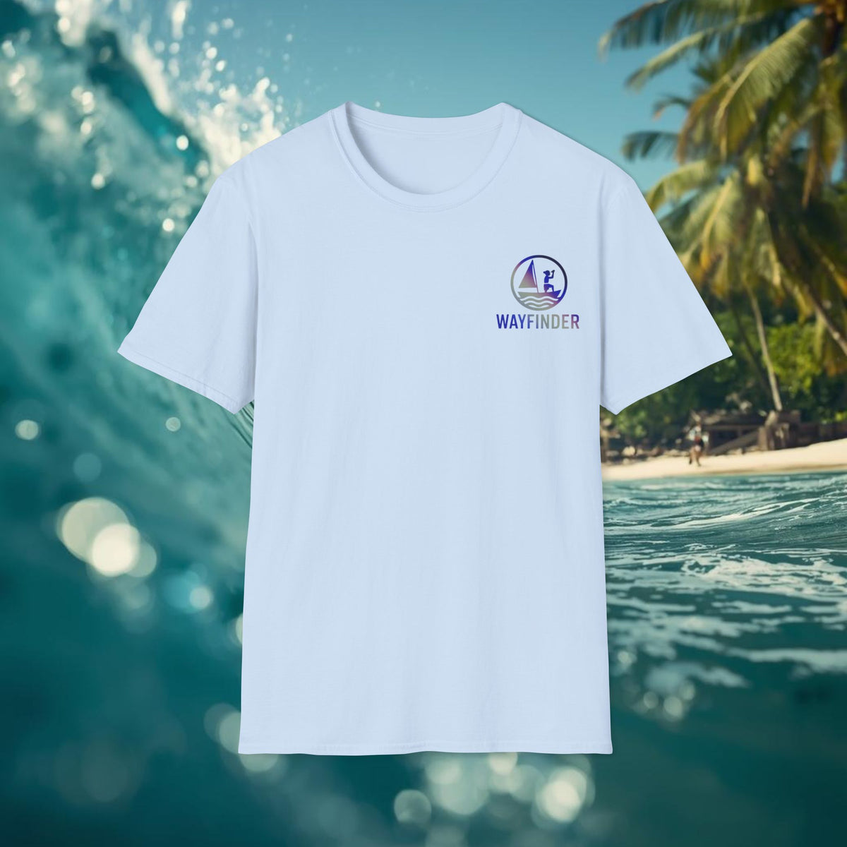Wayfinder Wave Emblem Tee: MultiFade